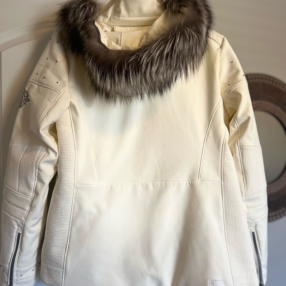 Brand NEW Nils Skiing or Snowboarding Jacket ⛷️ 🏂 ~ Crème + Size 10P with hood - Picture 8 of 10